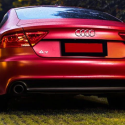 Červená matná chrómová fólia Červená matná chrómová fólia