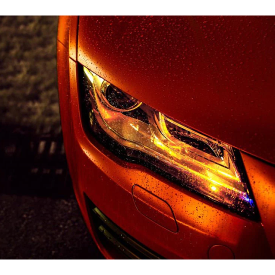 Červená matná chrómová fólia