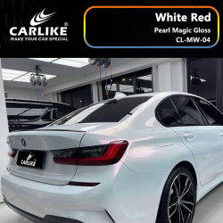 Chameleón lesklá fólia - biela/ červená Chameleón lesklá fólia - biela/ červená