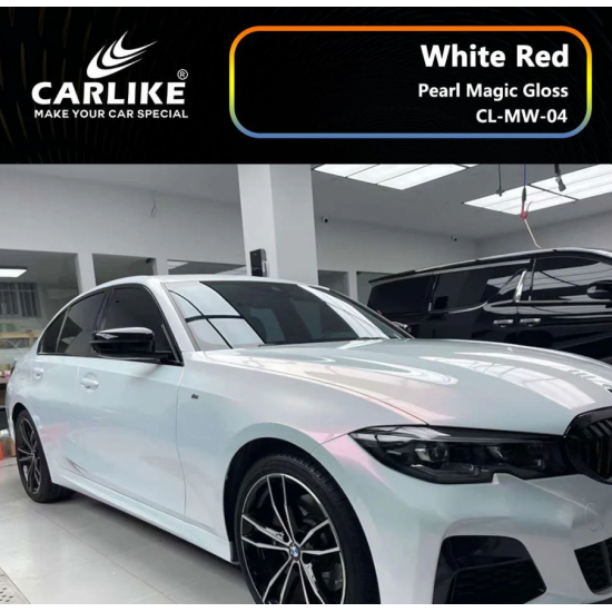 Chameleón lesklá fólia - biela/ červená Chameleón lesklá fólia - biela/ červená