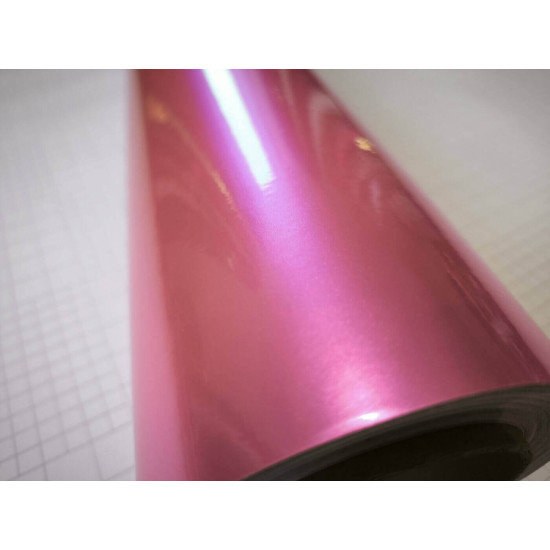 Ružová lesklá metalická fólia Ružová lesklá metalická fólia
