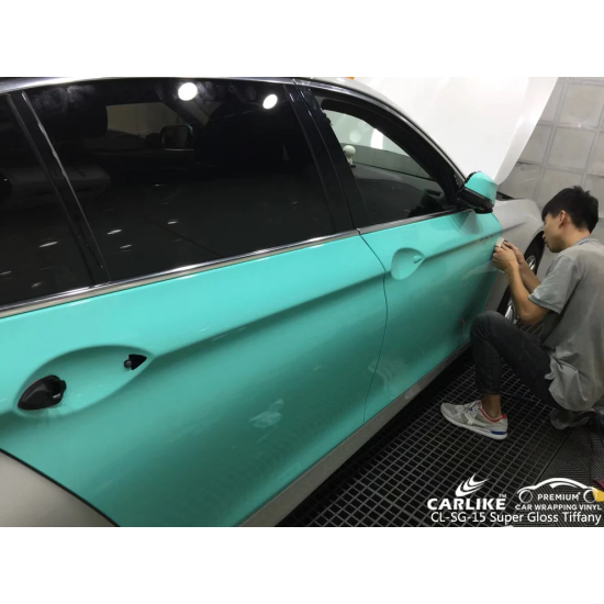 Tiffany modrá lesklá fólia CARLIKE Tiffany modrá lesklá fólia CARLIKE