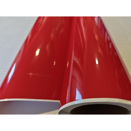 Červená lesklá fólia CARLIKE