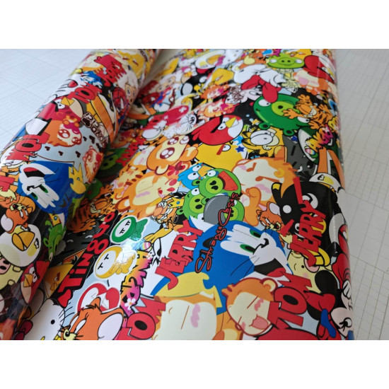 Stickerbomb fólia - "A"