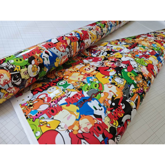 Stickerbomb fólia - "A"