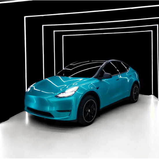 Sea Turquoise lesklá metalická fólia  -  RB16 - HD Sea Turquoise lesklá metalická fólia  -  RB16 - HD