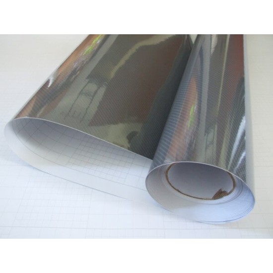 Šedá 5D karbónová fólia (vzor 1)