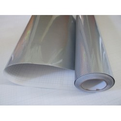 Strieborná 5D karbónová fólia (vzor 1)