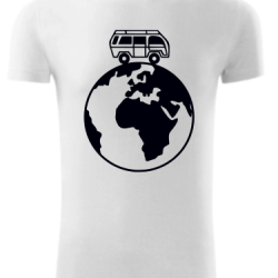 Van life mapa - tričko Van life mapa - tričko