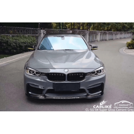 Šedá lesklá fólia CARLIKE Šedá lesklá fólia CARLIKE