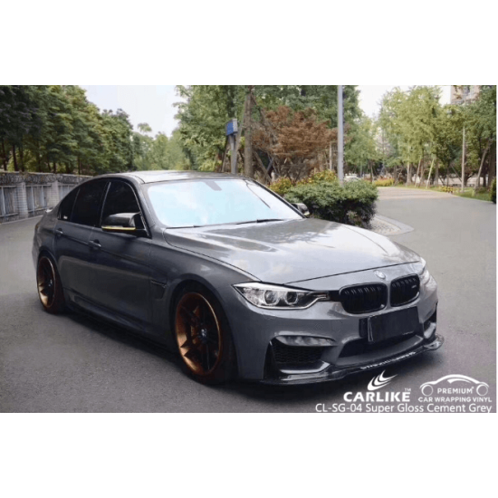 Šedá lesklá fólia CARLIKE Šedá lesklá fólia CARLIKE