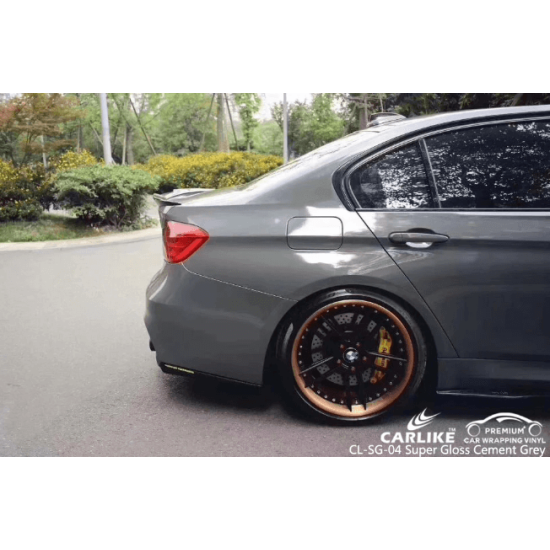 Šedá lesklá fólia CARLIKE Šedá lesklá fólia CARLIKE