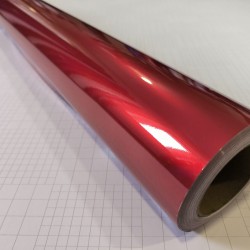 Červená lesklá metalická fólia Červená lesklá metalická fólia