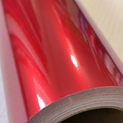 Červená lesklá metalická fólia Červená lesklá metalická fólia