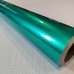 Tyrkysová lesklá metalická fólia Tyrkysová lesklá metalická fólia