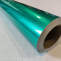 Tyrkysová lesklá metalická fólia Tyrkysová lesklá metalická fólia