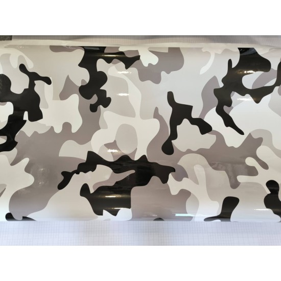 Maskáčová fólia - arktická lesklá Maskáčová fólia - arktická lesklá