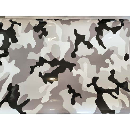 Maskáčová fólia - arktická lesklá Maskáčová fólia - arktická lesklá