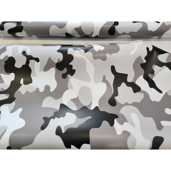 Maskáčová fólia - arktická matná Maskáčová fólia - arktická matná