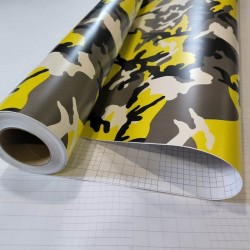 Maskáčová fólia - žltá