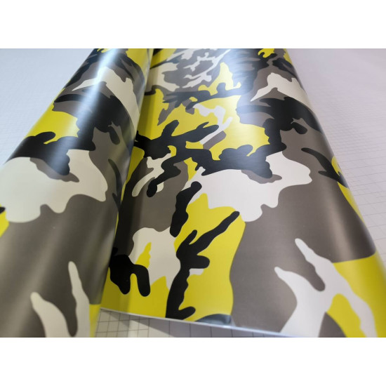 Maskáčová fólia - žltá