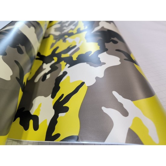 Maskáčová fólia - žltá