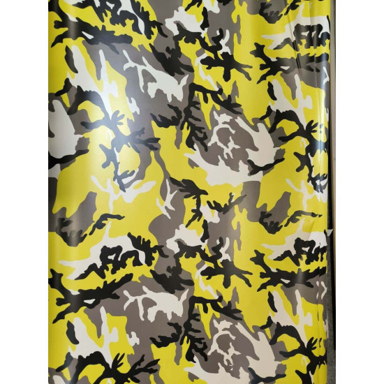 Maskáčová fólia - žltá