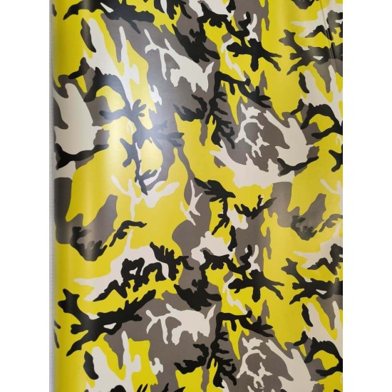 Maskáčová fólia - žltá