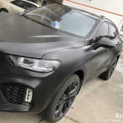 Čierna matná chrómová fólia