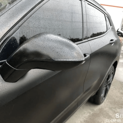 Čierna matná chrómová fólia Čierna matná chrómová fólia