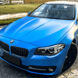 Oceľová modrá matná chrómová fólia