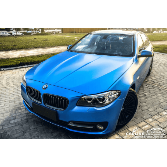 Oceľová modrá matná chrómová fólia Oceľová modrá matná chrómová fólia