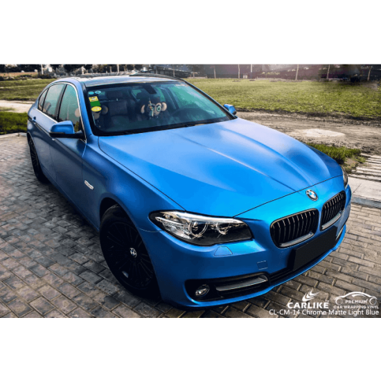 Oceľová modrá matná chrómová fólia Oceľová modrá matná chrómová fólia