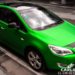 Zelená matná chrómová fólia