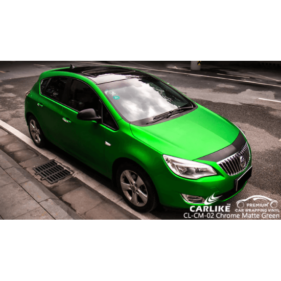 Zelená matná chrómová fólia Zelená matná chrómová fólia