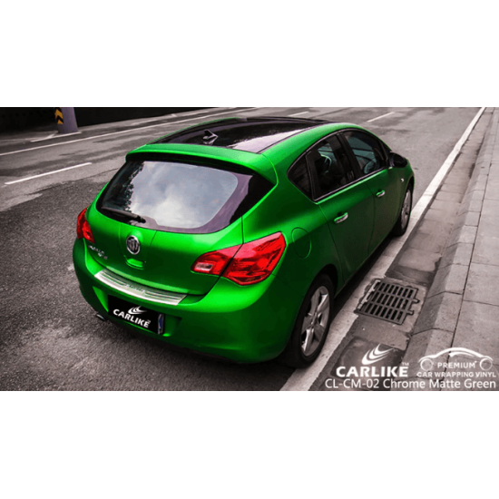 Zelená matná chrómová fólia Zelená matná chrómová fólia