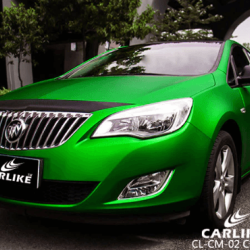 Zelená matná chrómová fólia Zelená matná chrómová fólia