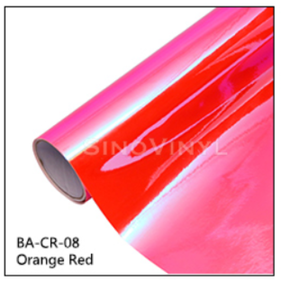 Chameleon plotrová fólia - orange red