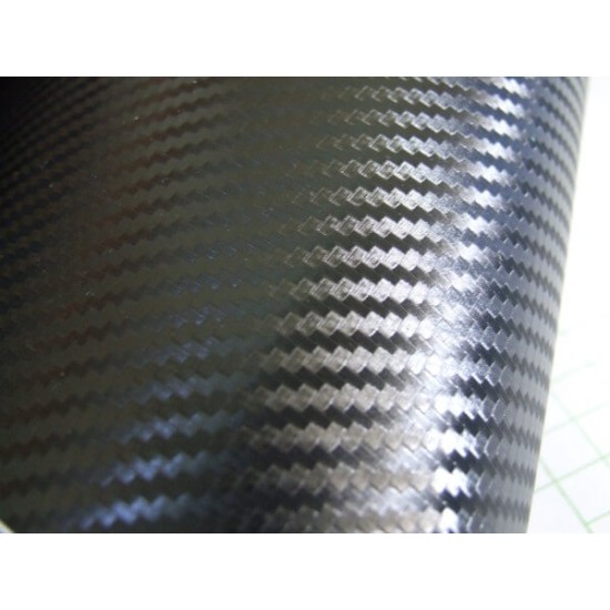 Čierna 3D karbónová fólia 