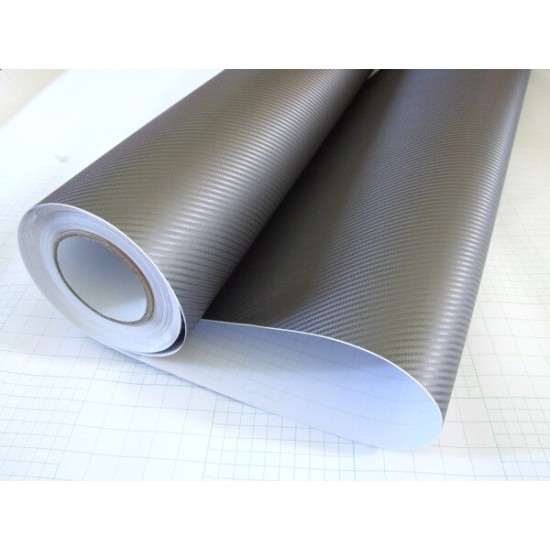 Šedá 3D karbónová fólia