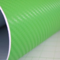 Zelená 3D karbónová fólia