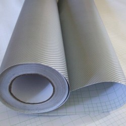 Strieborná 4D karbónová fólia