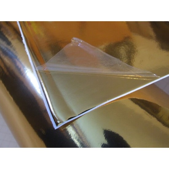 Chrómová fólia - zlatá