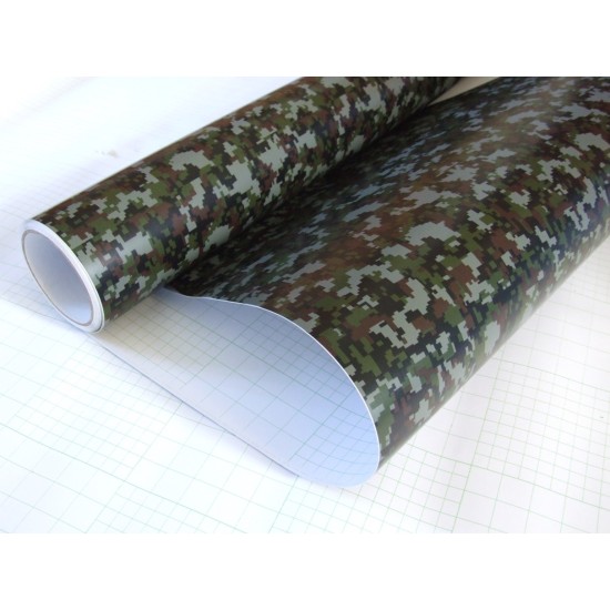 Maskáčová fólia - digitálny vzor