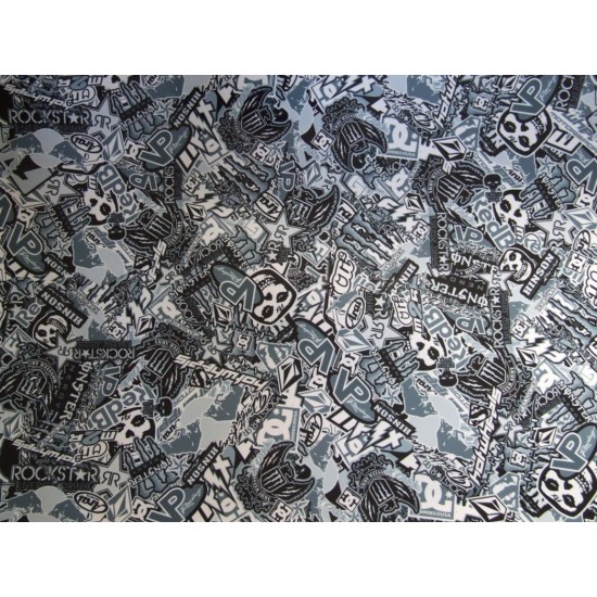 Stickerbomb fólia HD-053 - Black&White