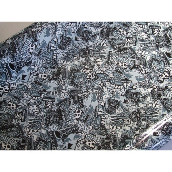 Stickerbomb fólia HD-053 - Black&White