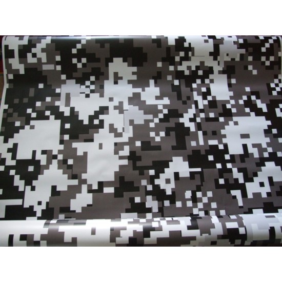 Maskáčová fólia - digitálna arktická matná