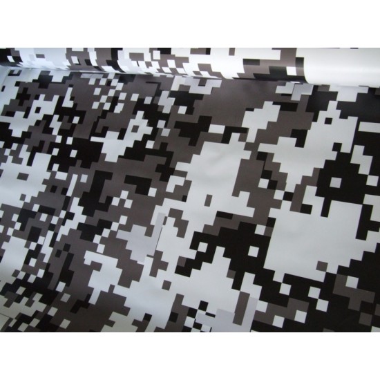 Maskáčová fólia - digitálna arktická matná