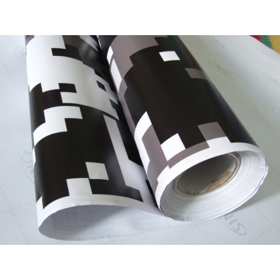 Maskáčová fólia - digitálna arktická matná