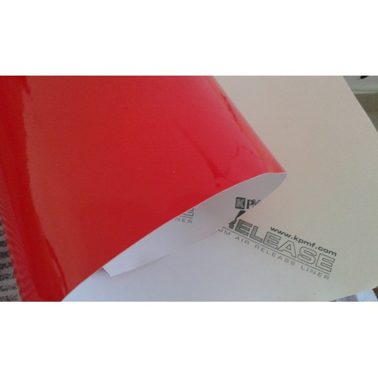 Svetlá červená lesklá fólia - KPMF Airelease